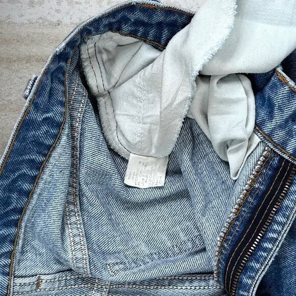 True Vintage 70s Orange Tab Levis 509 Jeans 32x31 Slim Fit Medium Wash - Picture 5 of 6